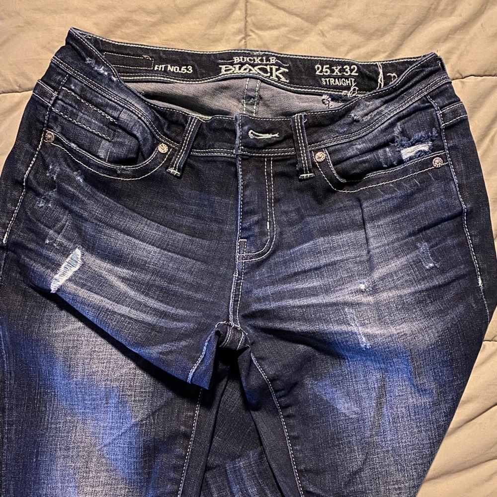 Buckle Black Fit No.53 Straight leg